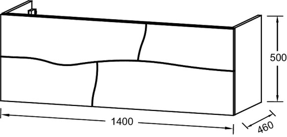 Тумба под раковину Jacob Delafon Sherwood 140 EB1835RU-P13 подвесная Состаренный дуб Тумба под раковину Jacob Delafon Sherwood 140 EB1835RU-P13 подвесная Состаренный дуб