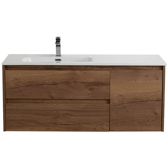 Тумба под раковину BelBagno Kraft 120 L KRAFT-1200-2C-1A-SO-RT-L подвесная Rovere Tabacco