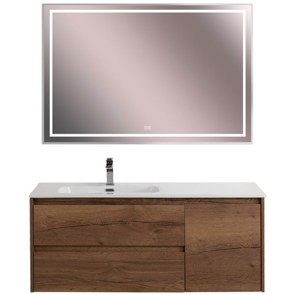 Тумба под раковину BelBagno Kraft 120 L KRAFT-1200-2C-1A-SO-RT-L подвесная Rovere Tabacco Тумба под раковину BelBagno Kraft 120 L KRAFT-1200-2C-1A-SO-RT-L подвесная Rovere Tabacco