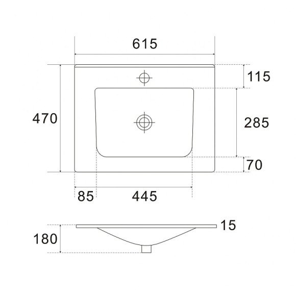 Раковина Art&Max 60 AM7117-60 Белая Раковина Art&Max 60 AM7117-60 Белая