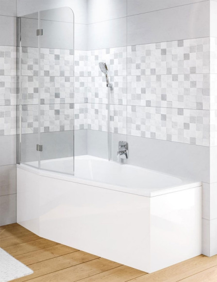 Шторка на ванну Riho Novik Z500 100 G003041120 (GZT9200100) профиль Хром стекло прозрачное