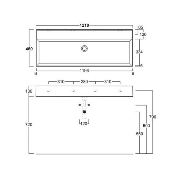 Раковина Simas Agile 121 AG121 bi*0 Белая Раковина Simas Agile 121 AG121 bi*0 Белая