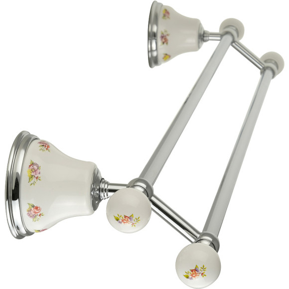 Полотенцедержатель Migliore Provance 17668 двойной Хром Полотенцедержатель Migliore Provance 17668 двойной Хром