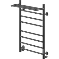 Электрический полотенцесушитель Ника Way-2 80/50 U с полкой Черный матовый