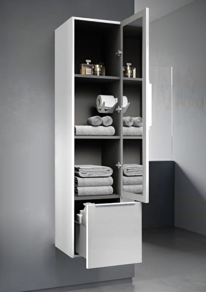 Шкаф пенал Cezares Premium 35 55501 подвесной Bianco opaco Шкаф пенал Cezares Premium 35 55501 подвесной Bianco opaco