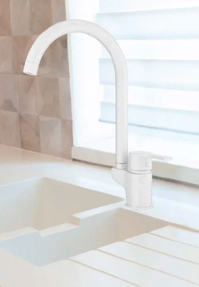 Смеситель для кухни GPD Atros MTE65-BG Белый