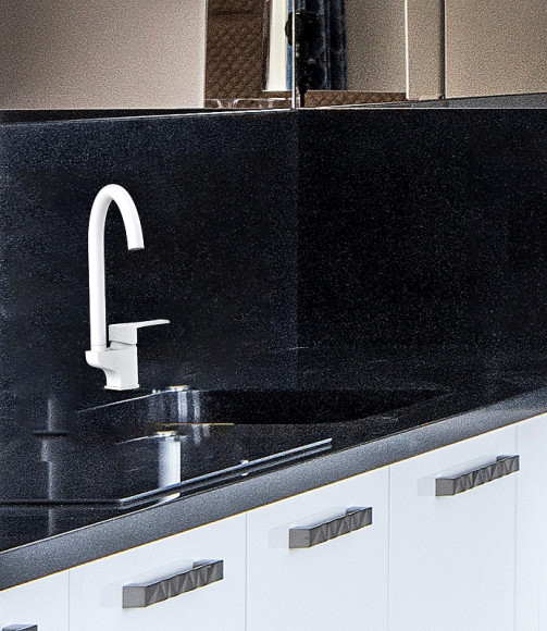 Смеситель для кухни GPD Atros MTE65-BG Белый