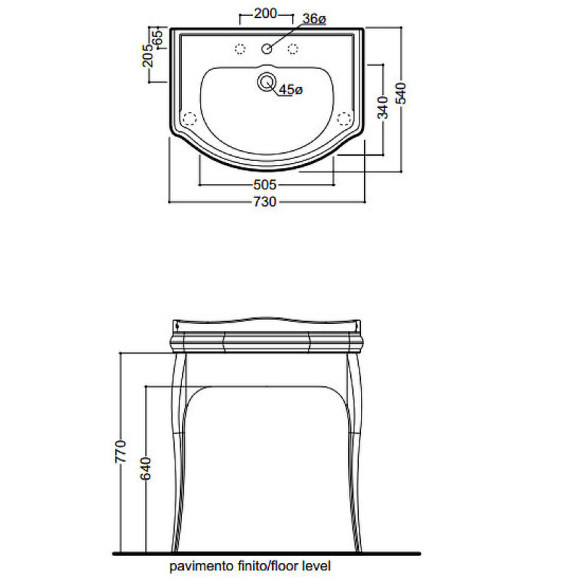 Раковина Kerasan Retro 73 104701*3 Белая Раковина Kerasan Retro 73 104701*3 Белая