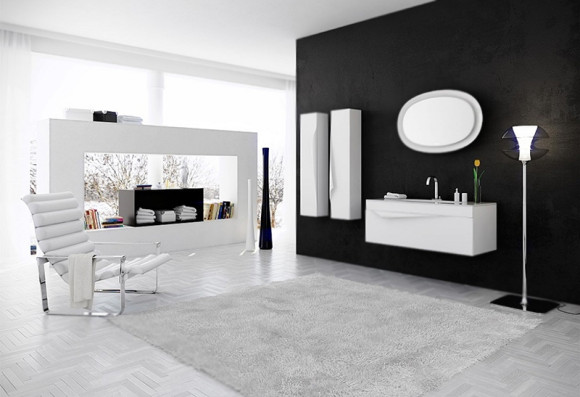 Тумба под раковину Clarberg Papyrus 100 PAP0110 подвесная Белая