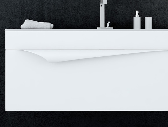 Тумба под раковину Clarberg Papyrus 100 PAP0110 подвесная Белая