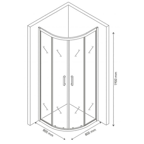 Душевой уголок Berges Solo R 80х80 061101 профиль Хром сильвер стекло прозрачное Душевой уголок Berges Solo R 80х80 061101 профиль Хром сильвер стекло прозрачное