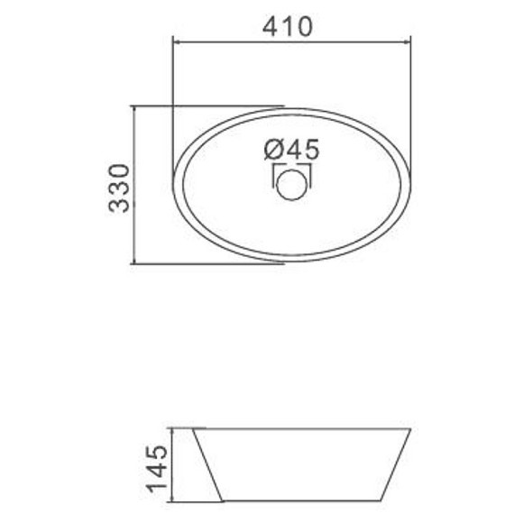 Раковина-чаша Gappo 41 GT304 Белая Раковина-чаша Gappo 41 GT304 Белая