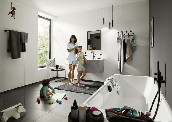 Полотенцедержатель Hansgrohe AddStoris 41743140 двойной Шлифованная бронза
