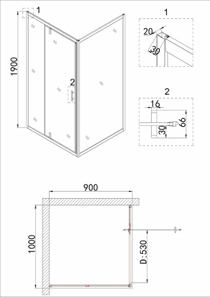 Душевой уголок Niagara Nova 100х90 NG-43-10AG-A90G профиль Холодное золото стекло прозрачное Душевой уголок Niagara Nova 100х90 NG-43-10AG-A90G профиль Холодное золото стекло прозрачное
