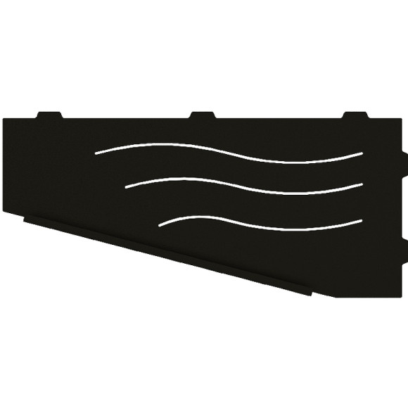 Металлическая полка RGW MT-11B L 49279911-04L угловая Черная Металлическая полка RGW MT-11B L 49279911-04L угловая Черная