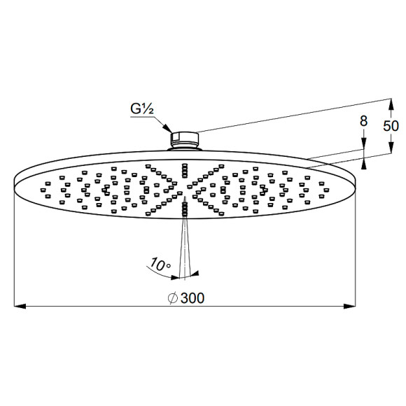Верхний душ Kludi A-Qa 64330N0-00 Золото брашированное Верхний душ Kludi A-Qa 64330N0-00 Золото брашированное