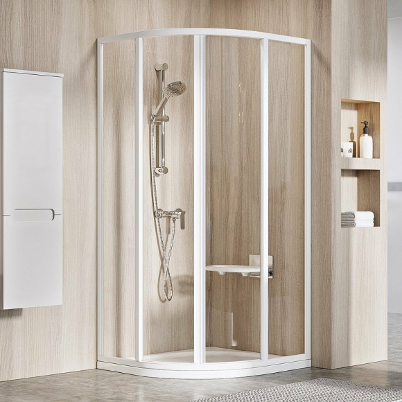 Душевой уголок Ravak Supernova SKCP4-90 90x90 3117O102Z1 профиль Белый стекло Transparent Душевой уголок Ravak Supernova SKCP4-90 90x90 3117O102Z1 профиль Белый стекло Transparent