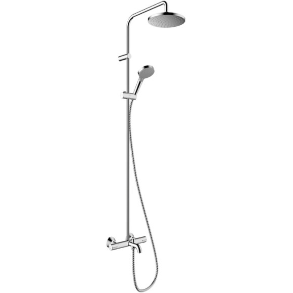 Душевая система Hansgrohe Vernis Blend Showerpipe 200 1jet EcoSmart 26079000 с термостатом Хром