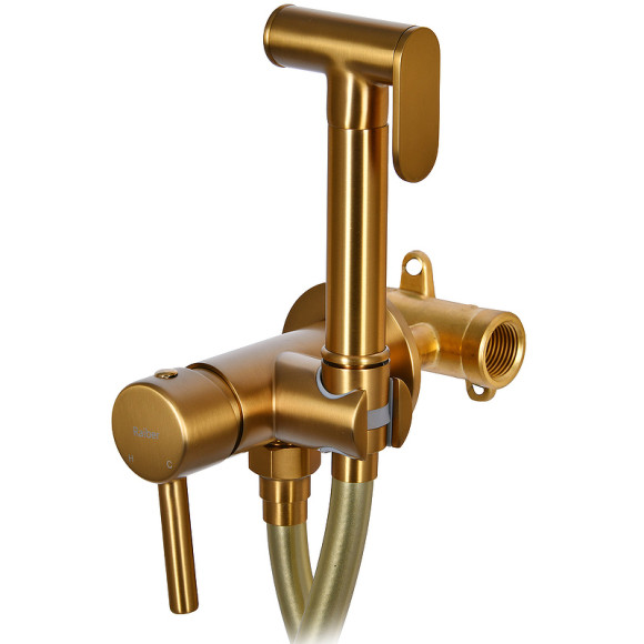 Гигиенический душ со смесителем Raiber Graceful RPG-009 Золото матовое Гигиенический душ со смесителем Raiber Graceful RPG-009 Золото матовое