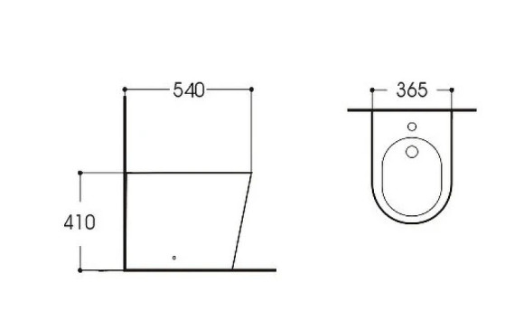 Биде Aquatek Вега AQ1058-00 Белое