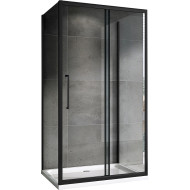 Душевой уголок Abber Schwarzer Diamant 120x50 AG30120BH-S50B-S50B профиль Черный стекло прозрачное Душевой уголок Abber Schwarzer Diamant 120x50 AG30120BH-S50B-S50B профиль Черный стекло прозрачное