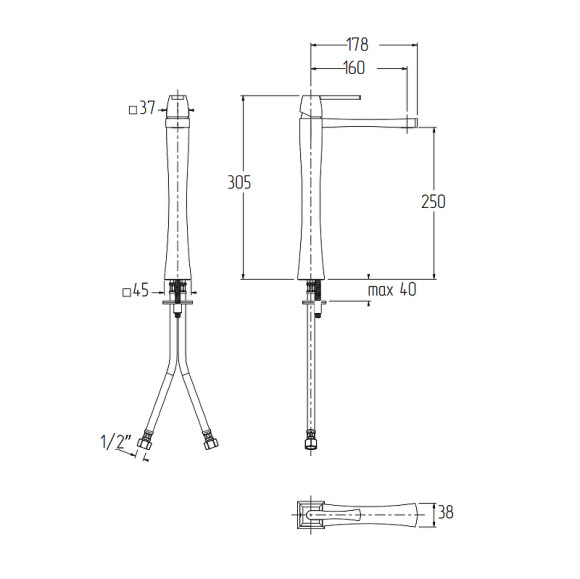 Смеситель для раковины Migliore Opera 19054 Золото