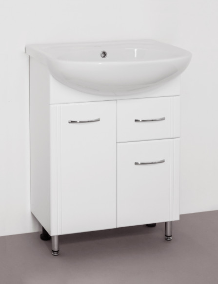 Тумба под раковину Style Line Эко Стандарт 11 Эрика 61 Белый глянец Тумба под раковину Style Line Эко Стандарт 11 Эрика 61 Белый глянец