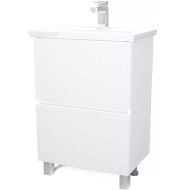Тумба под раковину 1MarKa Aris 60 У76053 Белая глянцевая