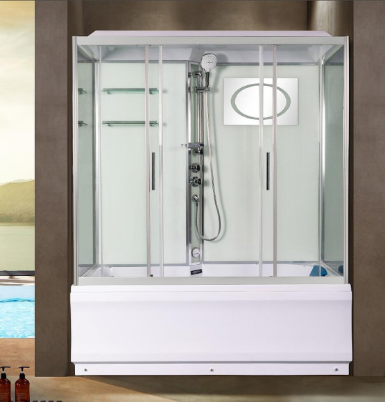 Душевой бокс WeltWasser WW500 Emmer 150/85/55-2 150х85 10000004659 профиль Хром стекло прозрачное Душевой бокс WeltWasser WW500 Emmer 150/85/55-2 150х85 10000004659 профиль Хром стекло прозрачное