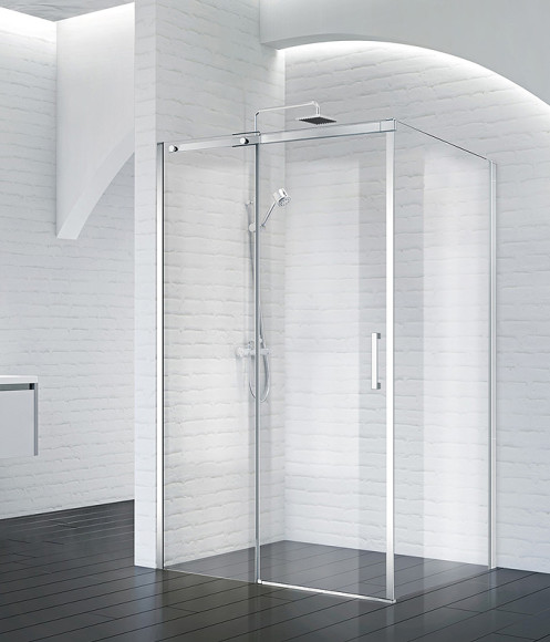 Душевой уголок BelBagno Acqua 130х90 ACQUA-AH-1-130/90-C-Cr профиль Хром стекло прозрачное
