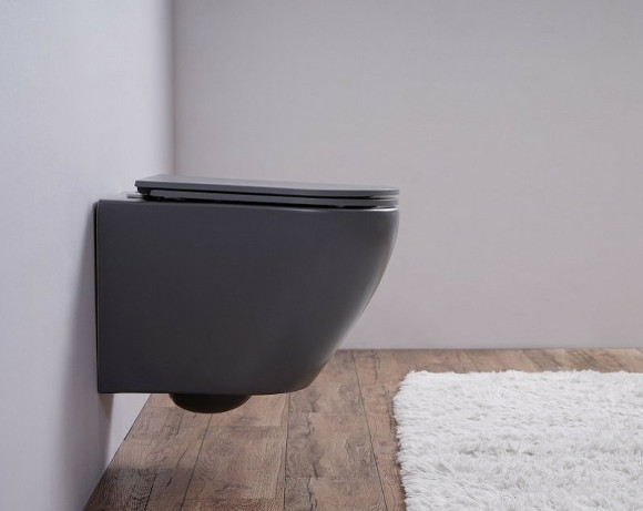 Унитаз Esbano Azalea ESUPAZALGM подвесной Серый матовый с сиденьем Микролифт