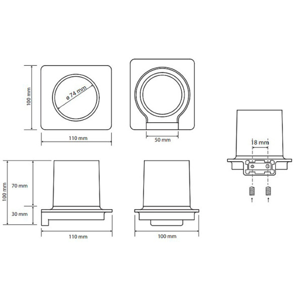 Стакан для зубных щеток Bemeta Organic 157111011 Хром Стакан для зубных щеток Bemeta Organic 157111011 Хром