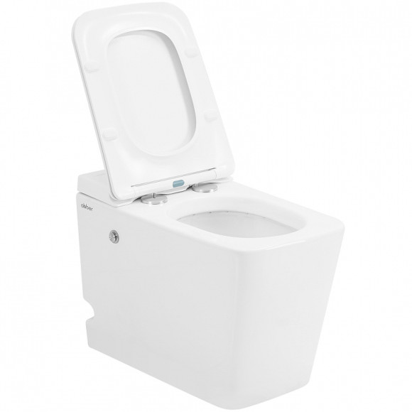 Унитаз Abber Rechteck AC1213P приставной с сиденьем Микролифт Унитаз Abber Rechteck AC1213P приставной с сиденьем Микролифт