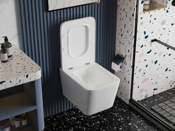 Унитаз Abber Rechteck AC1201T подвесной с сиденьем Микролифт Унитаз Abber Rechteck AC1201T подвесной с сиденьем Микролифт