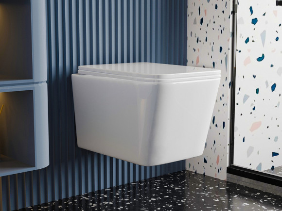 Унитаз Abber Rechteck AC1201T подвесной с сиденьем Микролифт Унитаз Abber Rechteck AC1201T подвесной с сиденьем Микролифт