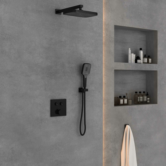 Душевая система Vincea VSFW-4211MB Черная матовая Душевая система Vincea VSFW-4211MB Черная матовая