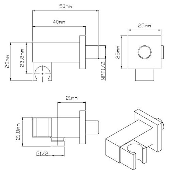 Душевая система Vincea VSFW-4211MB Черная матовая Душевая система Vincea VSFW-4211MB Черная матовая
