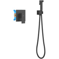 Гигиенический душ со смесителем Aquatek Либра AQ1619MB Черный матовый