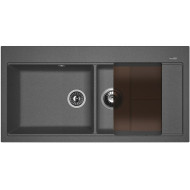 Кухонная мойка Florentina Россана-1000 20.335.E1000.102 Черная