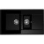 Кухонная мойка Ulgran Quartz Prima 860 1,5 K-07 Уголь