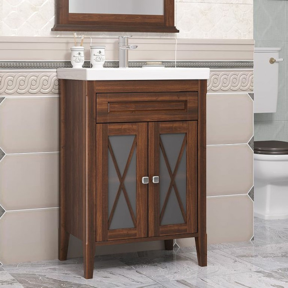 Тумба под раковину Opadiris Палермо 60 00-00006718 Светлый орех