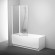 Шторка на ванну Ravak Chrome CVS2-100 L 7QLA0100Z1 профиль Белый стекло Transparent
