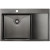 Кухонная мойка Paulmark Kroner 78F L PM217851-GML Вороненая сталь