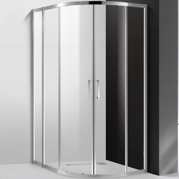 Душевой уголок Cezares Molveno 110x80 MOLVENO-RH-2-110/80-C-Cr-IV профиль Хром стекло прозрачное