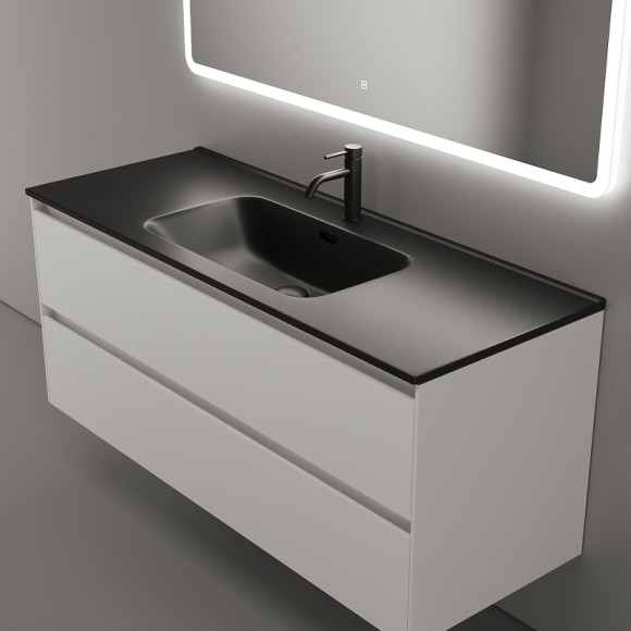 Тумба под раковину Sancos Cento 120 CN120-1W подвесная Белый глянец