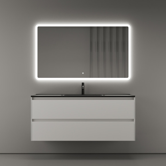 Тумба под раковину Sancos Cento 120 CN120-1W подвесная Белый глянец