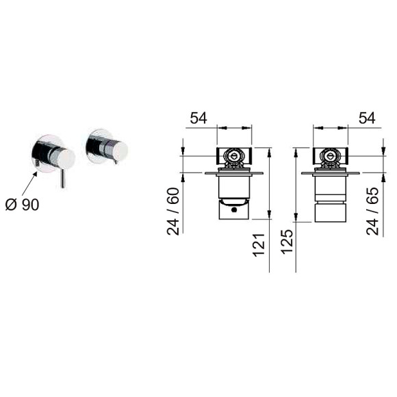 Смеситель для душа Remer X-Style X96D3BO Белый матовый Смеситель для душа Remer X-Style X96D3BO Белый матовый
