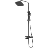 Душевая система Grossman Alba 500.K35.06.100/210 Хром Черная Душевая система Grossman Alba 500.K35.06.100/210 Хром Черная