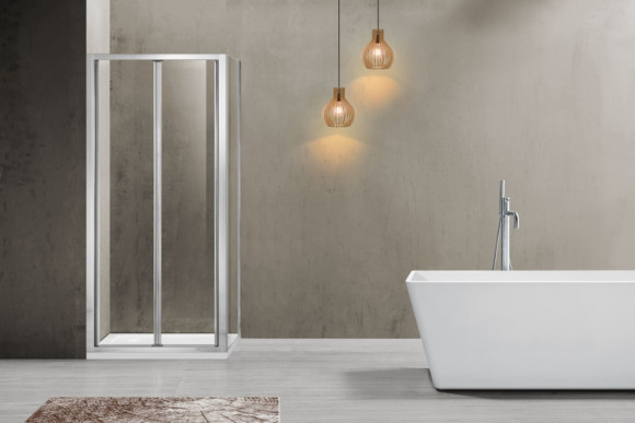 Душевой уголок Vincea Garda 90x80 VSR-1G8090CL профиль Хром стекло прозрачное