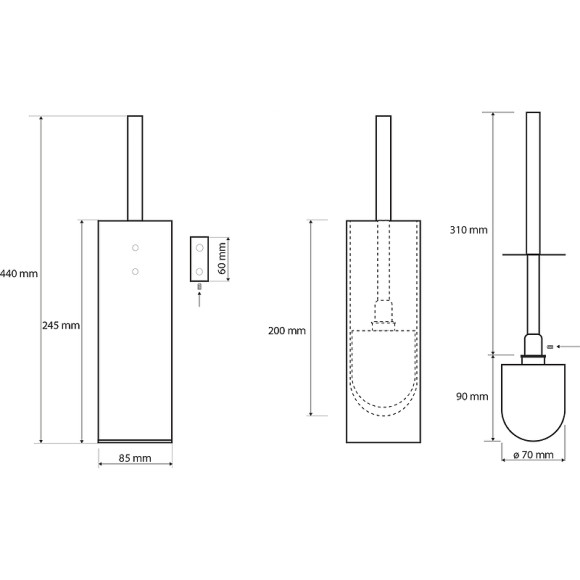 Ершик для унитаза Bemeta Plaza 118113092 Хром Ершик для унитаза Bemeta Plaza 118113092 Хром
